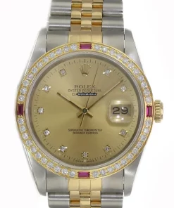 Best Fake Rolex Datejust 16233 Caliber 3135 Automatic Movement 36mm Gold/steel Case Mens/unisex Watch