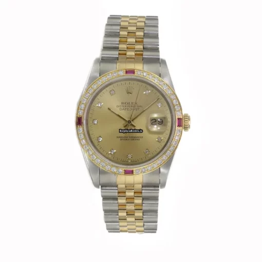 Best Fake Rolex Datejust 16233 Caliber 3135 Automatic Movement 36mm Gold/steel Case Mens/unisex Watch - Image 7