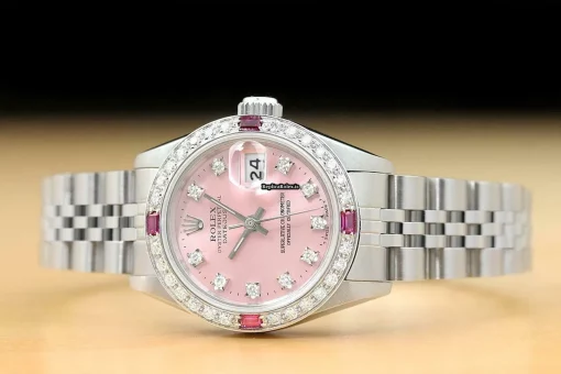 Excellent Replica Rolex Lady-datejust 69174 Caliber 2135 Automatic Movement 26mm Steel Case Womens Watch - Image 3