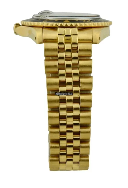 Cool Replica Rolex Gmt-master Caliber 3185 Automatic Movement 40mmmm Yellow Gold Case Mens/unisex Watch - Image 2