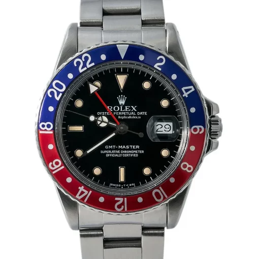 Durable Replica Rolex Gmt-master 16750 Automatic Movement 42x40mm Steel Case Mens/unisex Watch - Image 2
