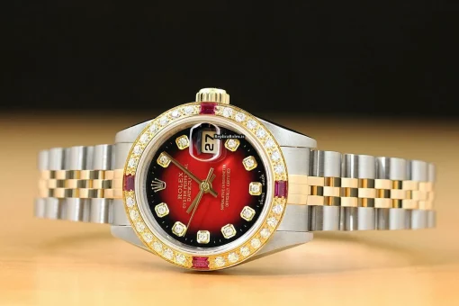 High Quality Fake Rolex Lady-datejust 69173 Caliber 2135 Automatic Movement 26mm Steel Case Womens Watch - Image 3