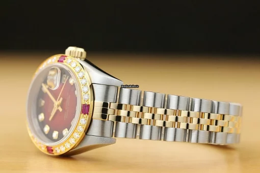 High Quality Fake Rolex Lady-datejust 69173 Caliber 2135 Automatic Movement 26mm Steel Case Womens Watch - Image 4