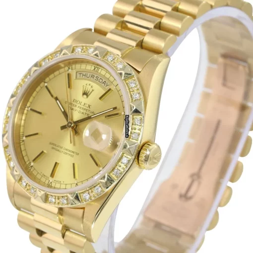 Stylish Replica Rolex Day-date 36 18238 Caliber 3155 Automatic Movement 36mm Yellow Gold Case Mens/unisex Watch - Image 2