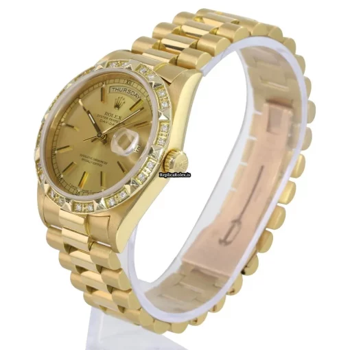 Stylish Replica Rolex Day-date 36 18238 Caliber 3155 Automatic Movement 36mm Yellow Gold Case Mens/unisex Watch - Image 7