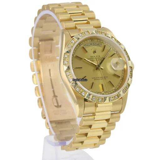Stylish Replica Rolex Day-date 36 18238 Caliber 3155 Automatic Movement 36mm Yellow Gold Case Mens/unisex Watch - Image 8