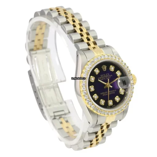 Swiss Fake Rolex Lady-datejust 69173 Caliber 2135 Automatic Movement 26mm Steel Case Womens Watch - Image 10