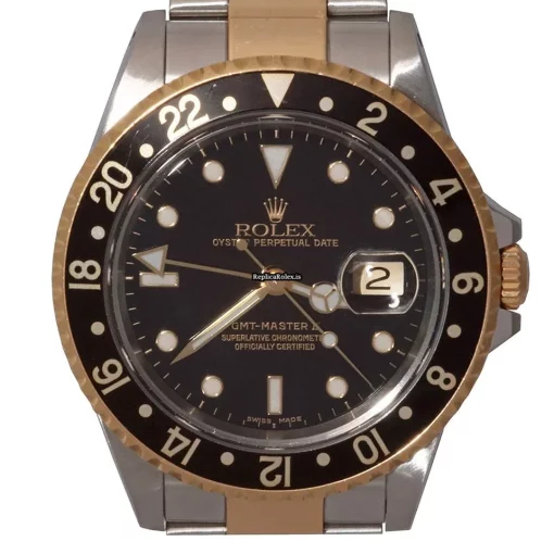Cool Fake Rolex Gmt-master II 16713 Caliber 3185 Automatic Movement 40mm Gold/steel Case Mens/unisex Watch - Image 3