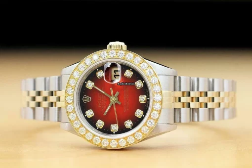 Durable Replica Rolex Lady-datejust 69173 Caliber 2135 Automatic Movement 26mm Steel Case Womens Watch - Image 3