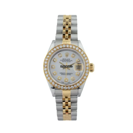 Fabulous Replica Rolex Lady-datejust 69173 Caliber 2135 Automatic Movement 26mm Gold/steel Case Womens Watch