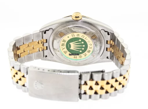 Fantastic Fake Rolex Datejust 16233 Caliber 3135 Automatic Movement 36mm Gold/steel Case Mens/unisex Watch - Image 11