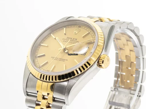 Fantastic Fake Rolex Datejust 16233 Caliber 3135 Automatic Movement 36mm Gold/steel Case Mens/unisex Watch - Image 2