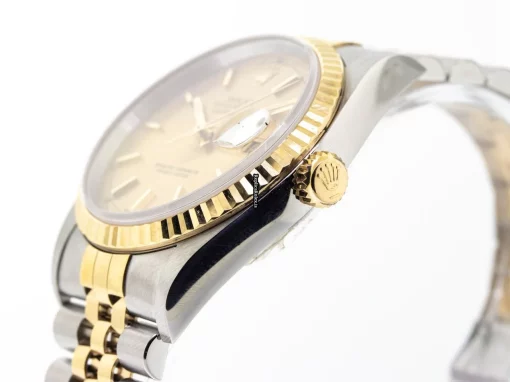 Fantastic Fake Rolex Datejust 16233 Caliber 3135 Automatic Movement 36mm Gold/steel Case Mens/unisex Watch - Image 5