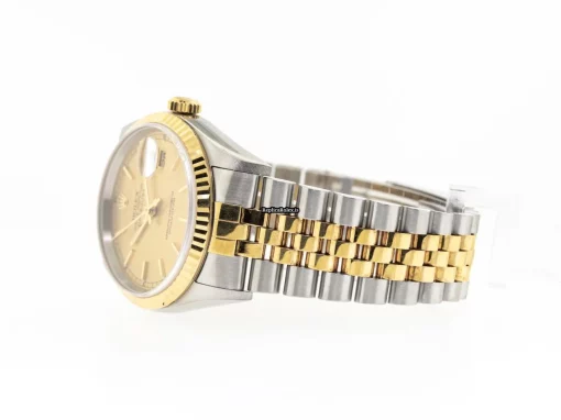 Fantastic Fake Rolex Datejust 16233 Caliber 3135 Automatic Movement 36mm Gold/steel Case Mens/unisex Watch - Image 8