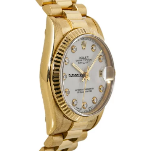 High Quality Replica Rolex Datejust 68278 Automatic Movement 31mm Yellow Gold Case Womens Watch - Image 5