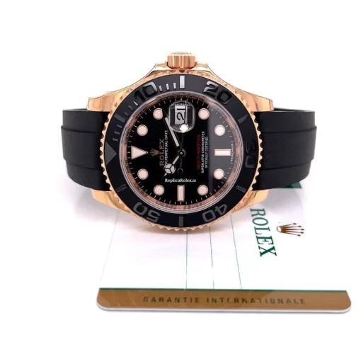 Neat Replica Rolex Yacht-master 40 116655 Caliber 3135 Automatic Movement 40mm Rose Gold Case Mens/unisex Watch