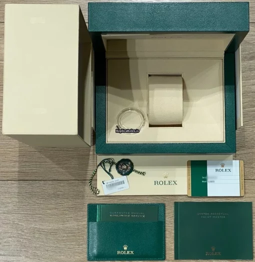 Neat Replica Rolex Yacht-master 40 116655 Caliber 3135 Automatic Movement 40mm Rose Gold Case Mens/unisex Watch - Image 11