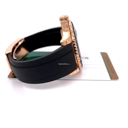 Neat Replica Rolex Yacht-master 40 116655 Caliber 3135 Automatic Movement 40mm Rose Gold Case Mens/unisex Watch - Image 6