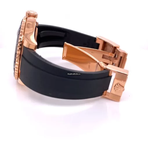 Neat Replica Rolex Yacht-master 40 116655 Caliber 3135 Automatic Movement 40mm Rose Gold Case Mens/unisex Watch - Image 8