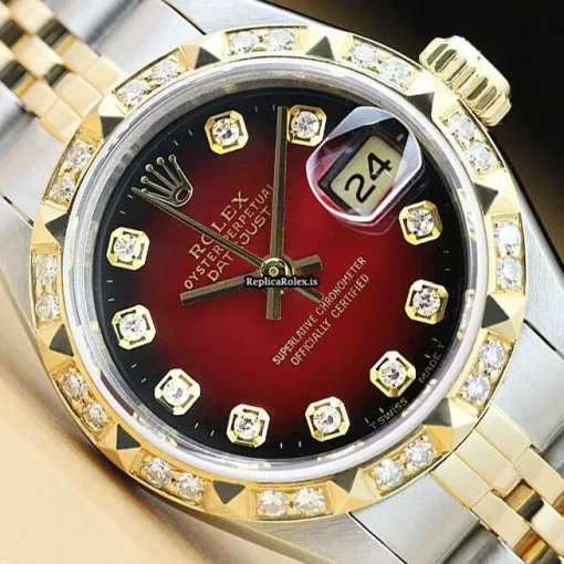 High Quality Fake Rolex Lady-datejust 69173 Caliber 2135 Automatic Movement 26mm Steel Case Womens Watch