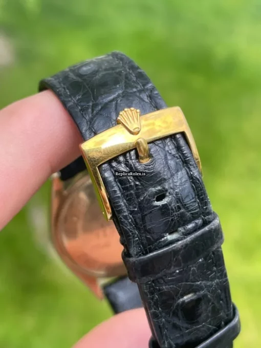 High-end Replica Rolex Oyster Perpetual 34 1003 Caliber 1560 Automatic Movement 34x39mm Yellow Gold Case Mens/unisex Watch - Image 4