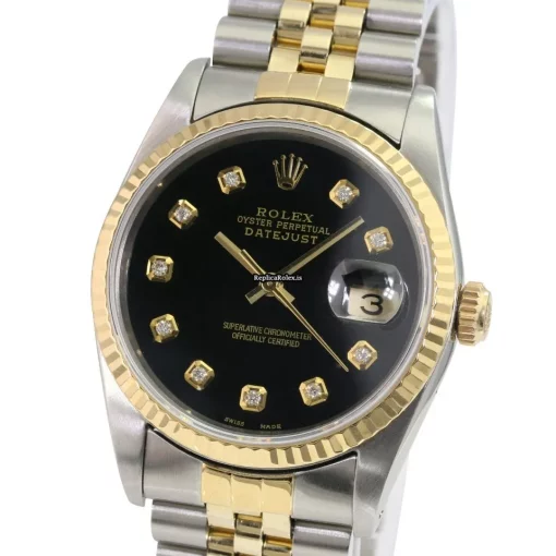 Terrific Fake Rolex Datejust 16233 Caliber 3135 Automatic Movement 36mm Gold/steel Case Mens/unisex Watch