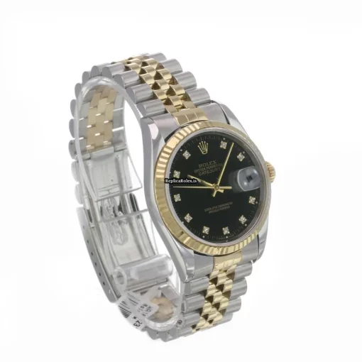 Excellent Replica Rolex Datejust 16233 Caliber 3135 Automatic Movement 36mm Gold/steel Case Mens/unisex Watch - Image 10
