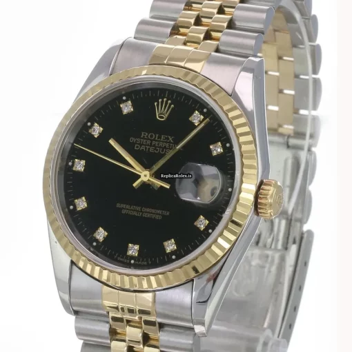 Excellent Replica Rolex Datejust 16233 Caliber 3135 Automatic Movement 36mm Gold/steel Case Mens/unisex Watch - Image 4