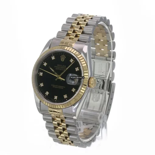 Excellent Replica Rolex Datejust 16233 Caliber 3135 Automatic Movement 36mm Gold/steel Case Mens/unisex Watch - Image 7