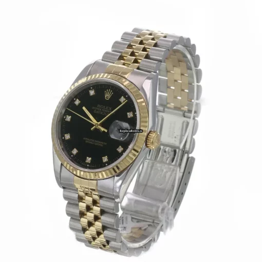 Excellent Replica Rolex Datejust 16233 Caliber 3135 Automatic Movement 36mm Gold/steel Case Mens/unisex Watch - Image 8