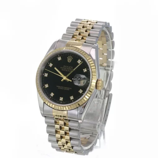 Excellent Replica Rolex Datejust 16233 Caliber 3135 Automatic Movement 36mm Gold/steel Case Mens/unisex Watch - Image 9
