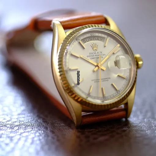 Great Replica Rolex Day-date 36 1803 Caliber 1556 Automatic Movement 36mm Yellow Gold Case Mens/unisex Watch - Image 10