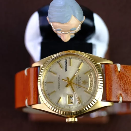 Great Replica Rolex Day-date 36 1803 Caliber 1556 Automatic Movement 36mm Yellow Gold Case Mens/unisex Watch - Image 4