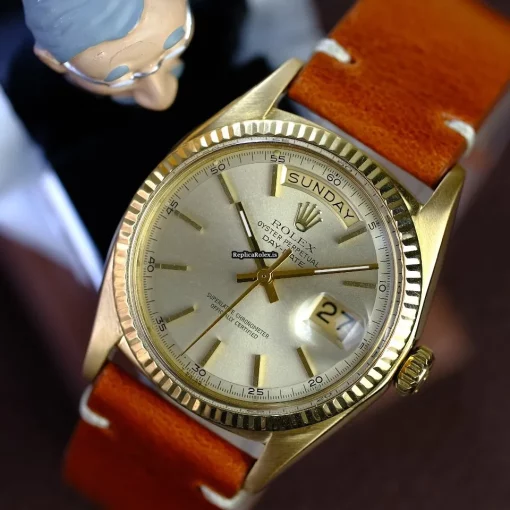 Great Replica Rolex Day-date 36 1803 Caliber 1556 Automatic Movement 36mm Yellow Gold Case Mens/unisex Watch - Image 5