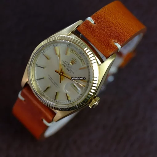 Great Replica Rolex Day-date 36 1803 Caliber 1556 Automatic Movement 36mm Yellow Gold Case Mens/unisex Watch - Image 6
