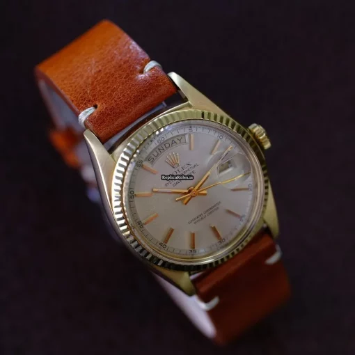 Great Replica Rolex Day-date 36 1803 Caliber 1556 Automatic Movement 36mm Yellow Gold Case Mens/unisex Watch - Image 7