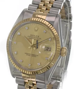 Lovely Fake Rolex Datejust 16013 Caliber 3035 Automatic Movement 36mm Gold/steel Case Mens/unisex Watch