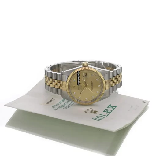 Lovely Fake Rolex Datejust 16013 Caliber 3035 Automatic Movement 36mm Gold/steel Case Mens/unisex Watch - Image 2