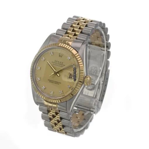 Lovely Fake Rolex Datejust 16013 Caliber 3035 Automatic Movement 36mm Gold/steel Case Mens/unisex Watch - Image 6