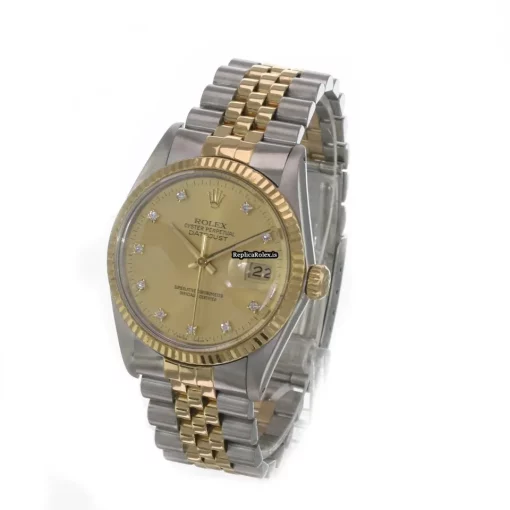 Lovely Fake Rolex Datejust 16013 Caliber 3035 Automatic Movement 36mm Gold/steel Case Mens/unisex Watch - Image 7