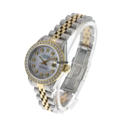 Distinctive Replica Rolex Lady-datejust 69173 Caliber 2135 Automatic Movement 26mm Gold/steel Case Womens Watch - Image 2