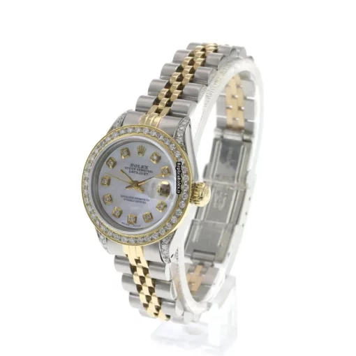 Distinctive Replica Rolex Lady-datejust 69173 Caliber 2135 Automatic Movement 26mm Gold/steel Case Womens Watch - Image 4