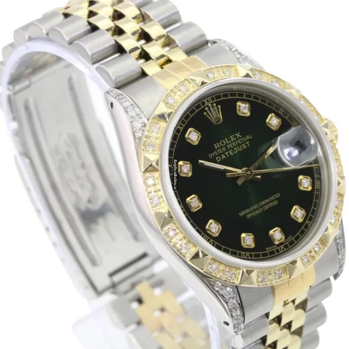 Neat Replica Rolex Datejust 16233 Caliber 3035 Automatic Movement 36mm Gold/steel Case Mens/unisex Watch - Image 2