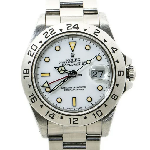 Swiss Replica Rolex Explorer II 16570 Automatic Movement 40mm Steel Case Mens/unisex Watch - Image 4