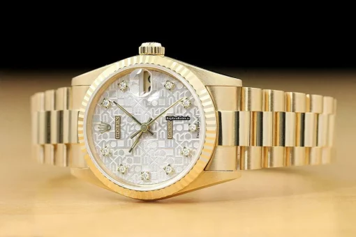 Lovely Replica Rolex Datejust 68278 Caliber 2135 Automatic Movement 31mm Yellow Gold Case Watch - Image 2