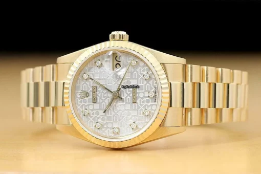 Lovely Replica Rolex Datejust 68278 Caliber 2135 Automatic Movement 31mm Yellow Gold Case Watch - Image 3