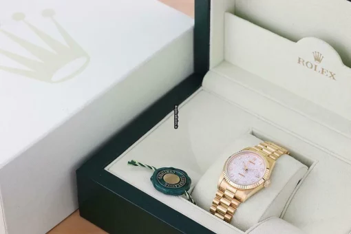 Lovely Replica Rolex Datejust 68278 Caliber 2135 Automatic Movement 31mm Yellow Gold Case Watch - Image 6