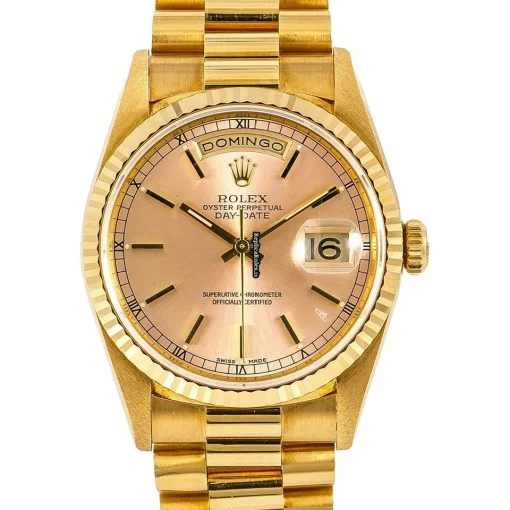 Trustworthy Replica Rolex Day-date 36 18238 Automatic Movement 36mm Yellow Gold Case Mens/unisex Watch - Image 4