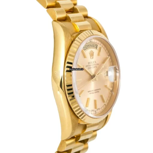 Trustworthy Replica Rolex Day-date 36 18238 Automatic Movement 36mm Yellow Gold Case Mens/unisex Watch - Image 5