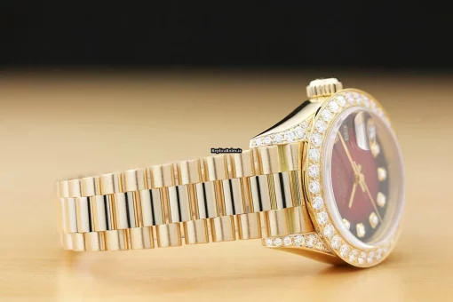 Inexpensive Replica Rolex Lady-datejust 69178 Caliber 2135 Automatic Movement 26mm Yellow Gold Case Womens Watch - Image 8
